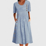 Susana | Vestido Midi a Rayas