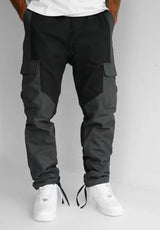 Pantalones Cargo Alaves de Múltiples Bolsillos con Inserciones