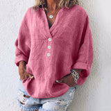 Jazmín | Blusa de Botones con Escote en V para Mujeres